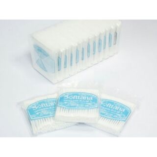 Bông tăm vệ sinh tai Trẻ em-người lớn SOFTtana bịch 12 gói/100que