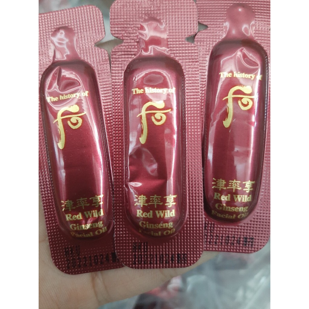 combo 10 gói Huyết thanh tinh dầu whoo đỏ