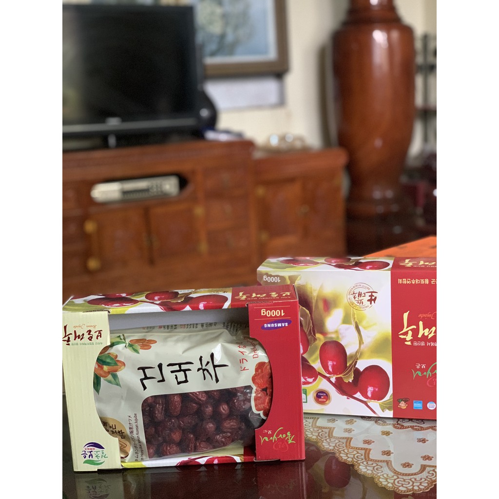 Táo đỏ Hàn Quốc1kg sấy khô chính hãng .