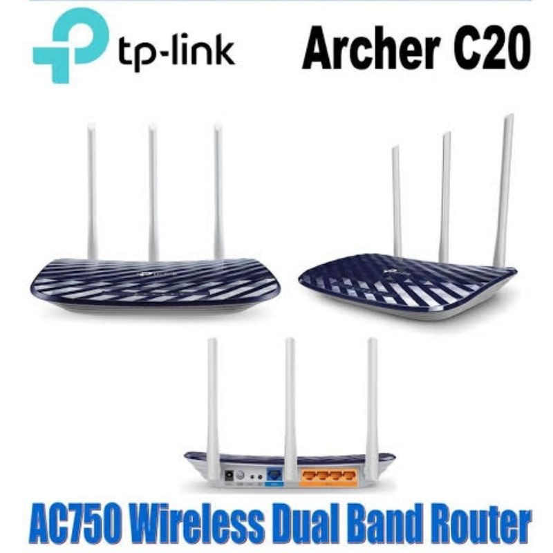 Bộ Định Tuyến Băng Tần Kép Không Dây Tp-link Archer C20 Ac750