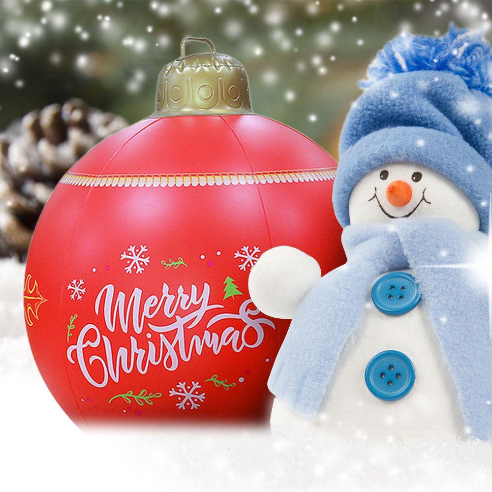 Bóng PVC Bơm Hơi 60cm Trang Trí Giáng Sinh Năm Mới 2022