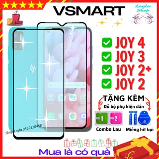 Kính Cường Lực Vsmart Joy 4 / Joy 3 / Joy 2 / Joy 2 Plus  - Miếng dán Full màn hình cho điện thoại - Chống bám HD+