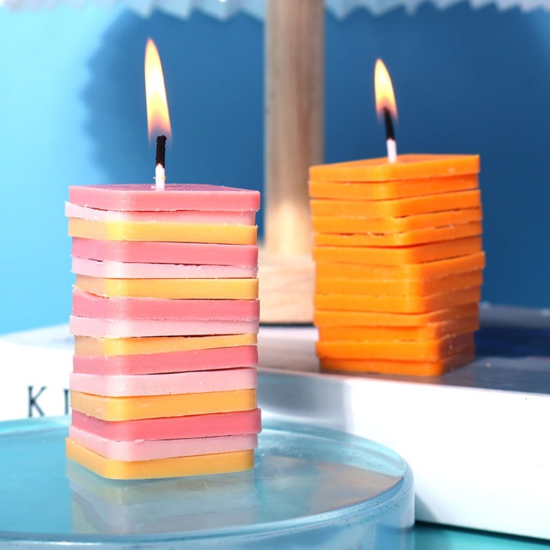 Khuôn Silicone Xoay Làm Bánh Mousse Hình Vuông