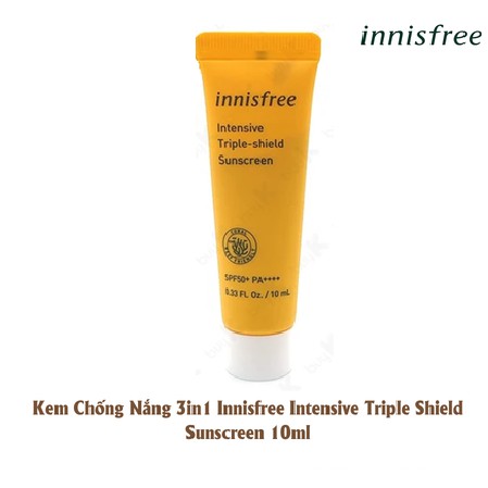 KEM CHỐNG NẮNG INNISFREE TRIPLE-SHIELD MINI 10ML