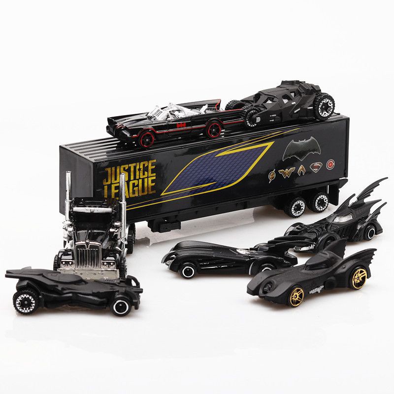 Set 7 Mô Hình Xe Batman Và Xe Tải Đồ Chơi Cho Bé