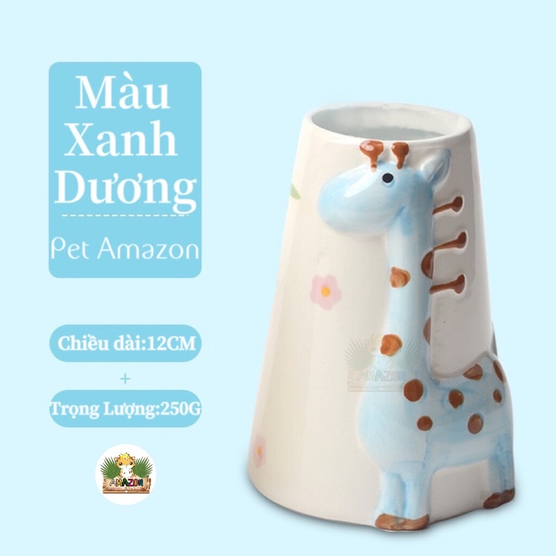 Đế bình nước sứ hưu cao cổ