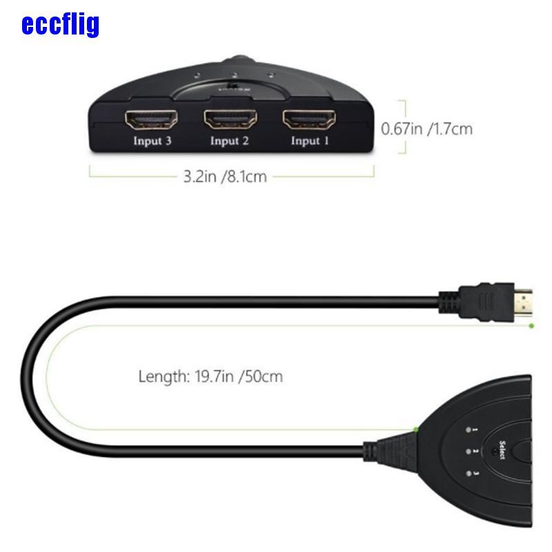 Bộ Chuyển Đổi Hdmi 3 Trong 1 Hdmi Out Full Hd 1080p Hdmi 3d