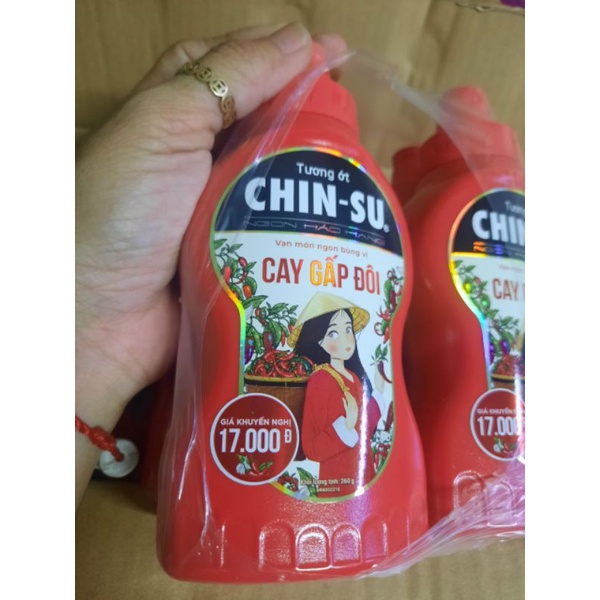 Cay Xé Lưỡi Tương ớt Chinsu Cay Gấp Đôi Chai 220gr | BigBuy360 - bigbuy360.vn
