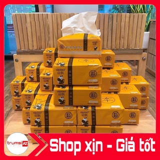 Khăn giấy rút giấy ăn gấu trúc sipiao làm từ sợi tre siêu mềm 300 tờ - giấy ăn vệ sinh siêu dai siêu thấm hút