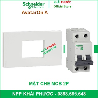 MẶT NẠ CHO MCB CB CP 2P 1 PHA CB TÉP ÁT APTOMAT ÁT TÔ MÁT 2 CỰC M3T02MCB_WE SCHNEIDER AVATARON A - KHẢI PHƯỚC ELECTRIC