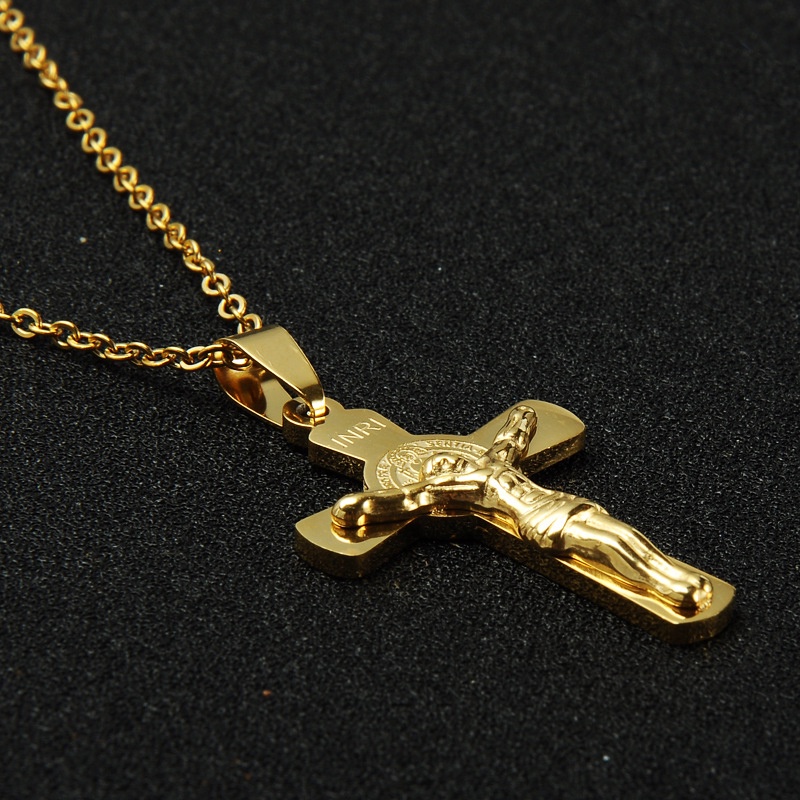 Dây Chuyền Mặt Thánh Giá Chất Liệu Thép Không Gỉ