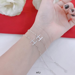 LẮC TAY BẠC CHỮ H NHỎ XINH CHO NỮ - TRANG SỨC BẠC