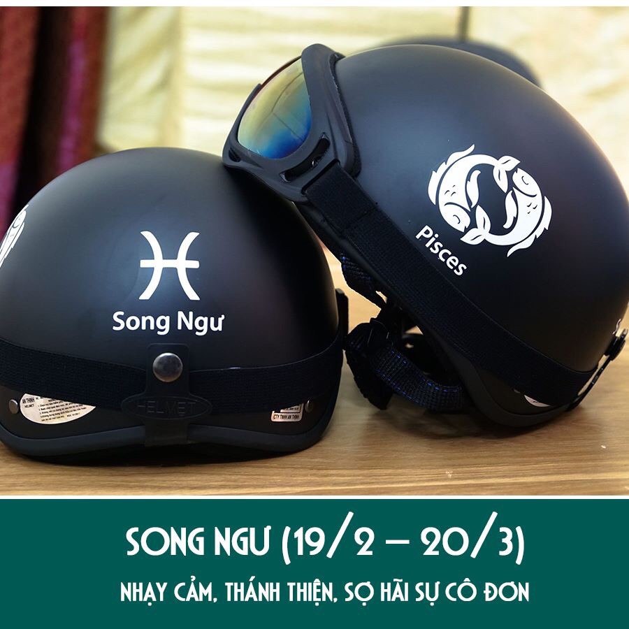 SONG NGƯ KÈM KÍNH UV -nón bảo hiểm nữa đầu CUNG HOÀN ĐẠO kèm kính uv x400 mẫu mới- mũ bảo hiểm SONG NGƯ kèm kính uv x400