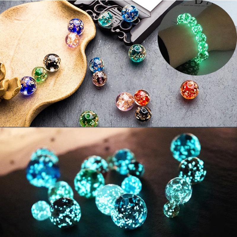 Chuỗi hạt pha lê trong suốt hình tròn 10mm/12mm dùng làm trang sức thủ công