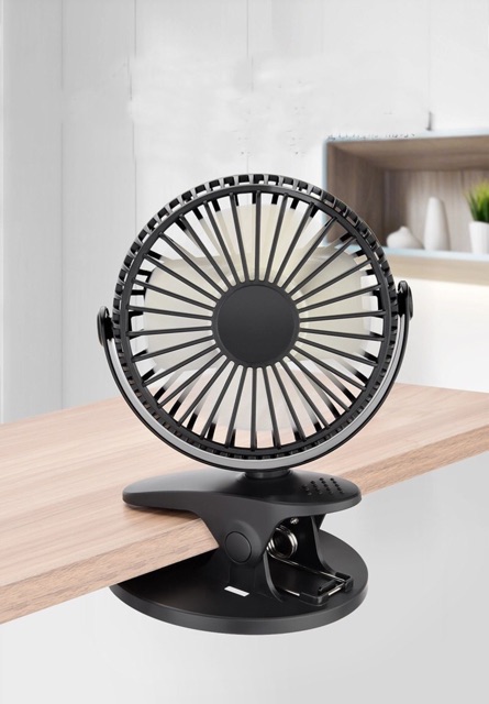 Quạt kẹp bàn, kẹp xe đẩy cho em bé 360 độ | BigBuy360 - bigbuy360.vn