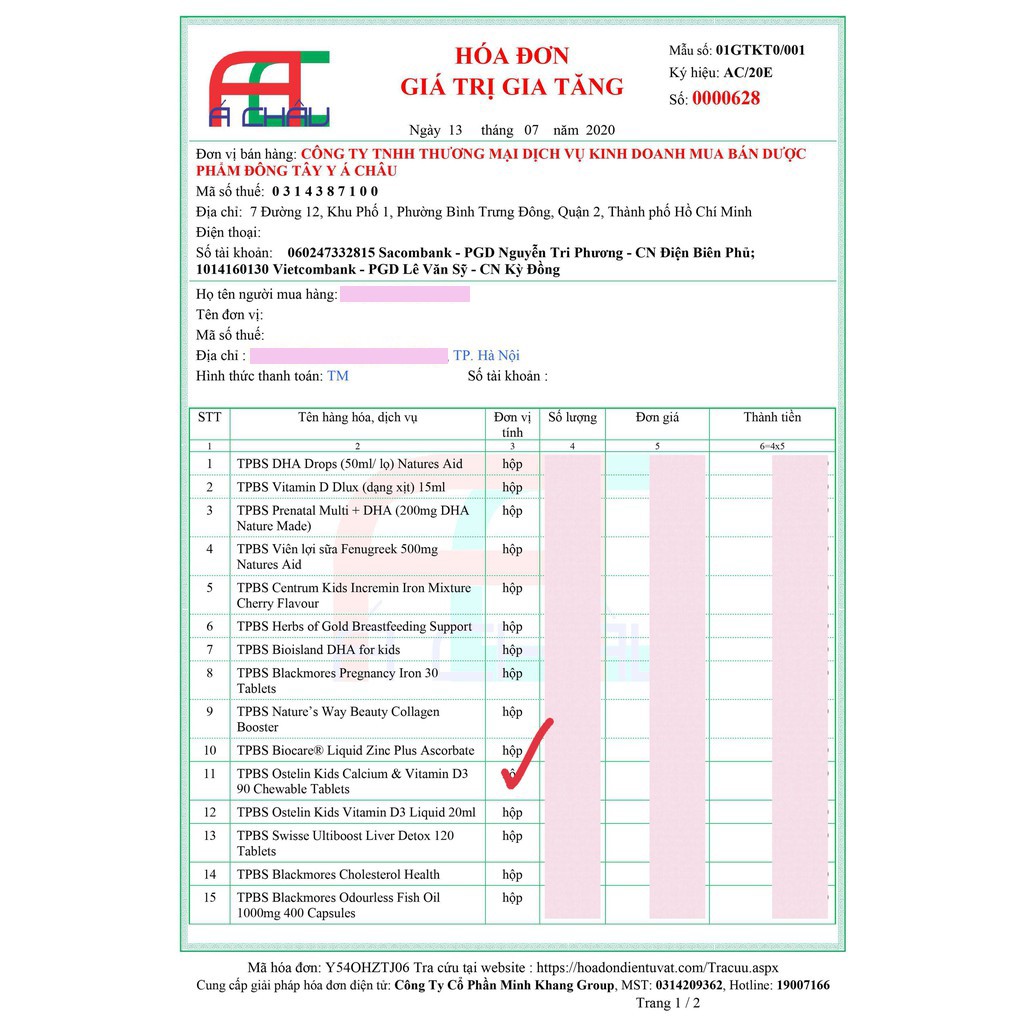 Vitamin D3 và Canxi cho bé [Úc] Ostelin Kids - 90 viên nhai - Cho bé từ 2 tuổi | Thế Giới Skin Care