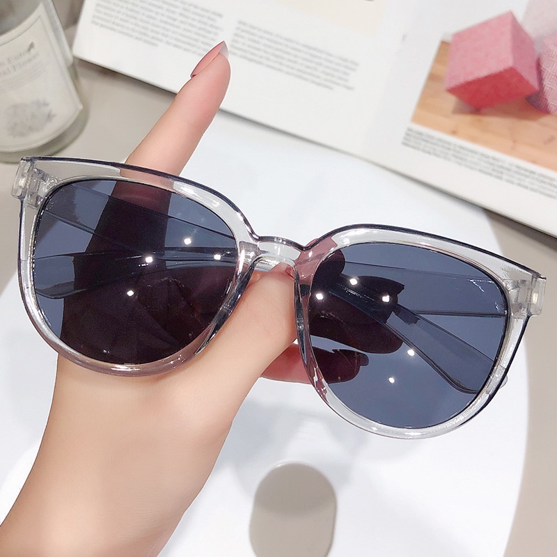 Kính râm gọng vuông viền bo tròn phong cách Hàn Quốc thời trang cho nữ