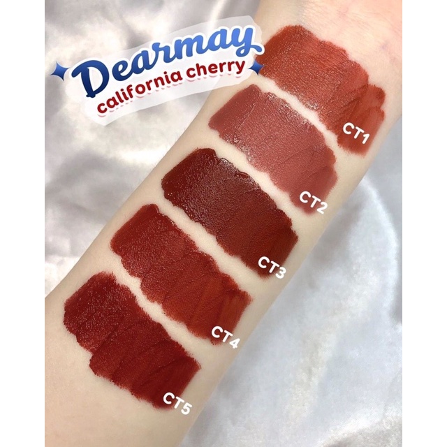 |SALE XẢ BỎ MẪU| SON KEM LÌ DEARMAY CALIFORNIA CHERRY