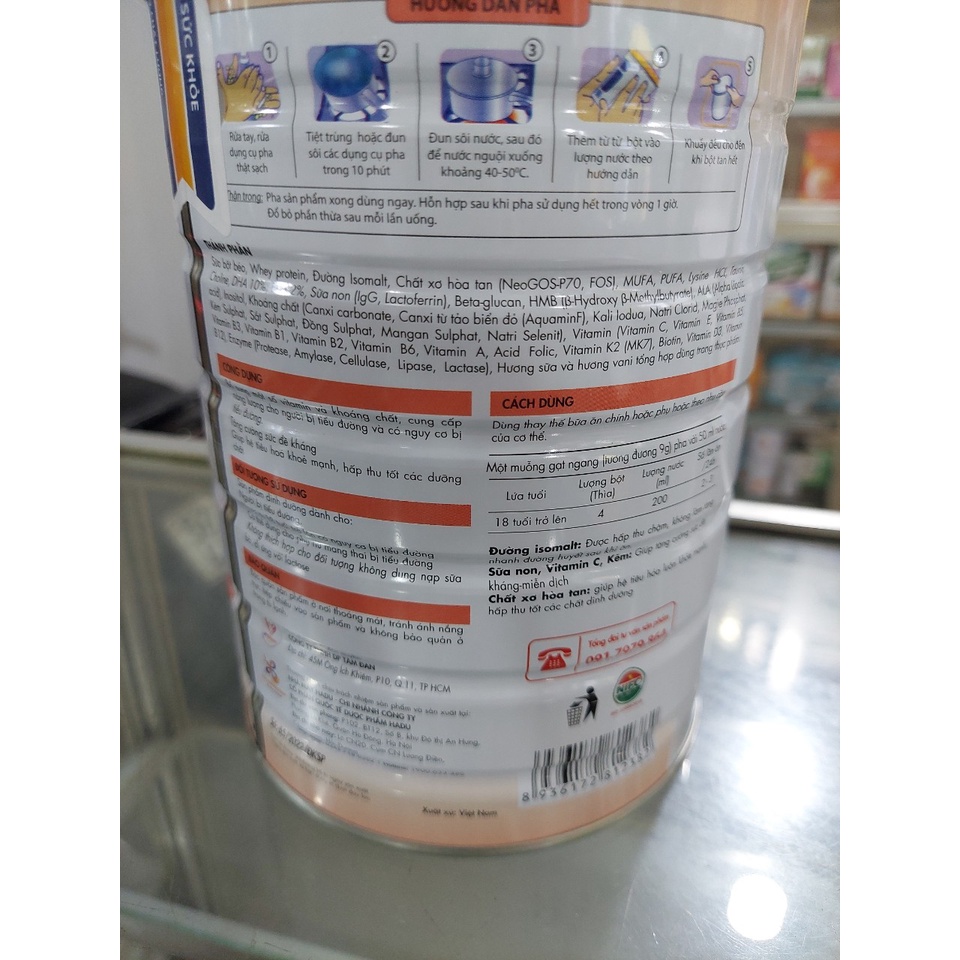 Thực Phẩm Dinh Dưỡng GLUDIABET TADASUA, hộp 900g, 400g