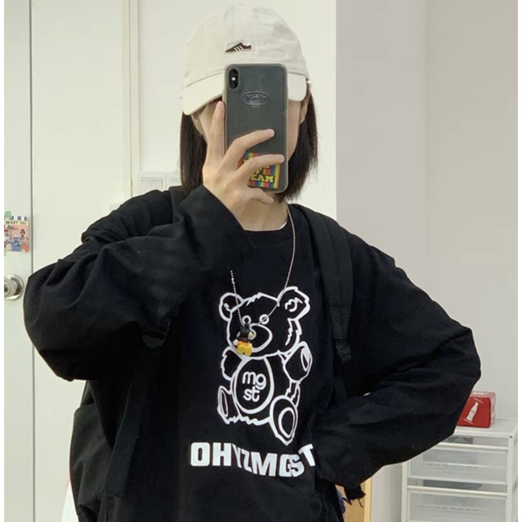 Áo thun tay dài form rộng NEKO.SG, Áo thun Streetwear Ulzzang SWT25