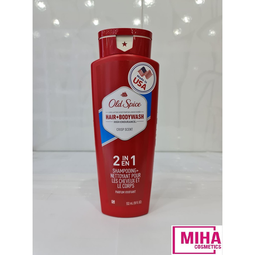 Sữa Tắm Gội Nam OLD SPICE 532ml USA