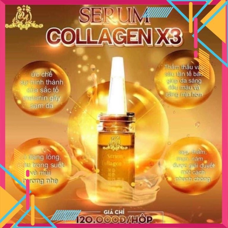 {Chính Hãng} Serum Collagen X3 giúp xóa thâm nám và căng bóng da Mỹ Phẩm Đông Anh
