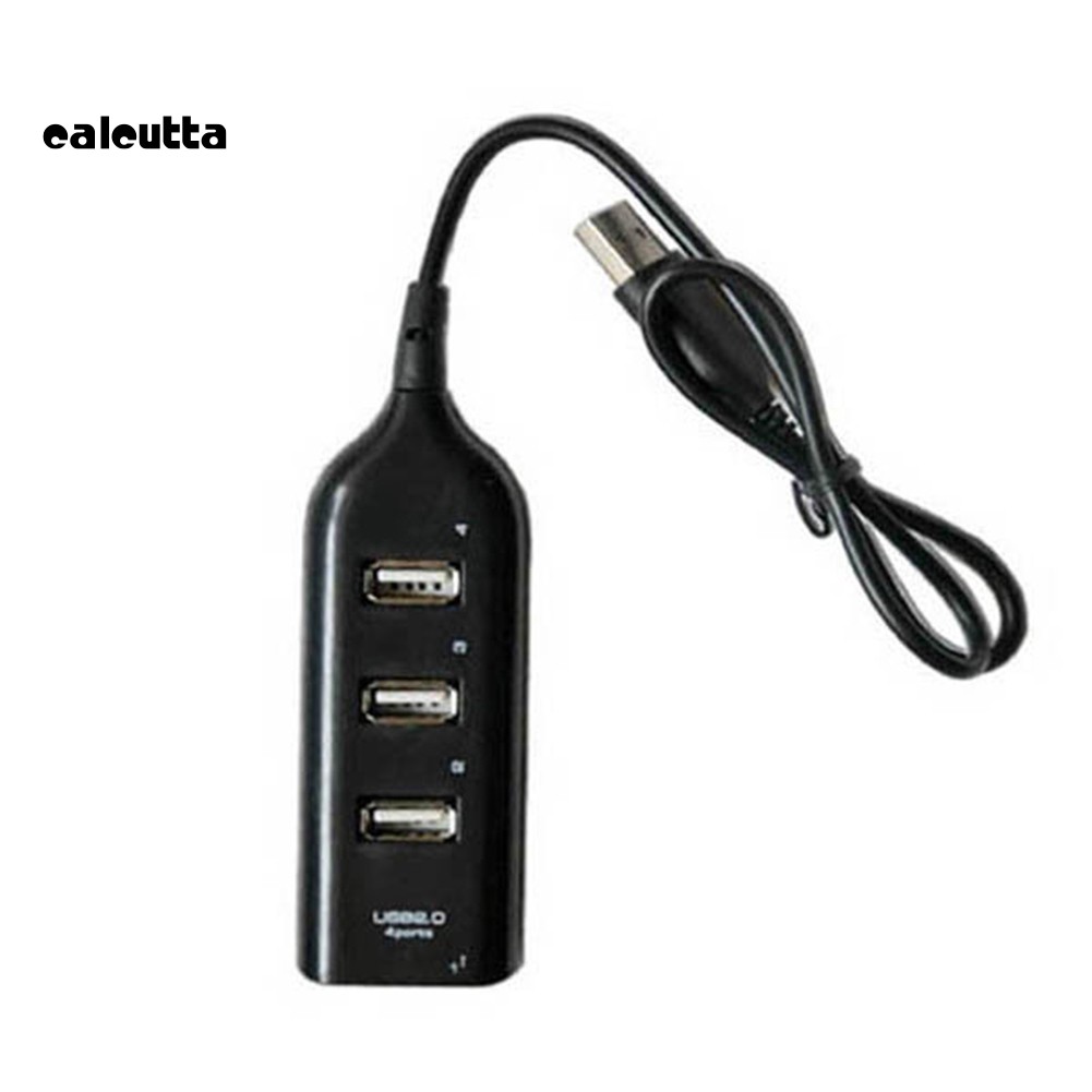 ✡DP✡Black USB 2.0 Hi-Speed 4-Port Splitter Hub Adapter for PC Computer Multi-purpose