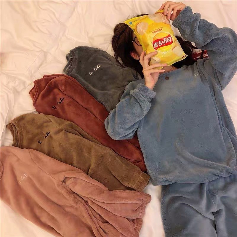 [HÀNG CHUẨN QUẢNG CHÂU] - Bộ ngủ lông NAM/NỮ | BigBuy360 - bigbuy360.vn