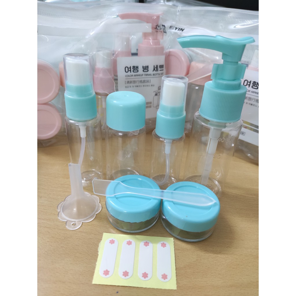 Bộ lọ nhựa để chiết mỹ phẩm hàng cao cấp