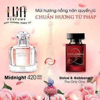 [SIÊU KHUYẾN MÃI] nước hoa LUA midnight 30ml cao cấp