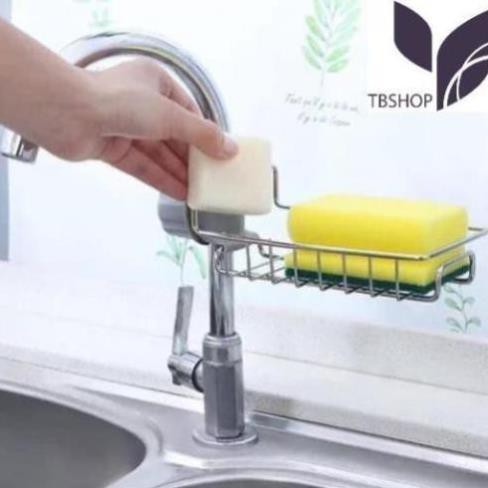 [HOT] Kệ Để Đồ Rửa Chén Cạnh Vòi Rửa Bát Tiện Dụng + TẶNG KÈM Miếng Rửa Bát Silicon