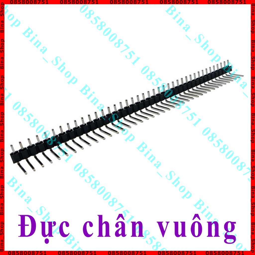 Hàng rào đực header 40 pin 2.54mm chân thẳng / chân vuông góc