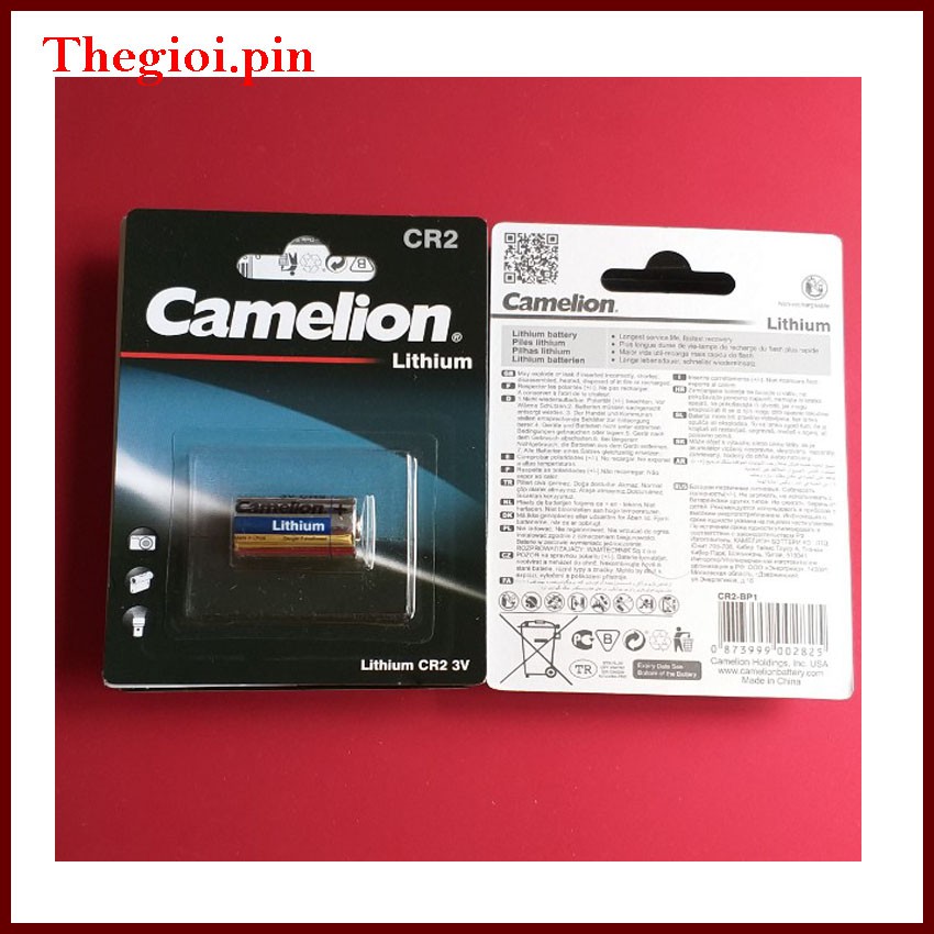 [HỘP 10 VỈ ] Pin Lithium CR2 (3V ) Camelion