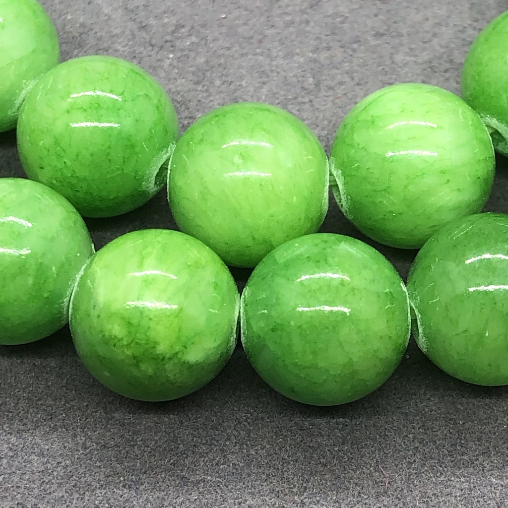 Hạt Đá Ngọc Bích Tròn 4-12mm Tự Làm Trang Sức