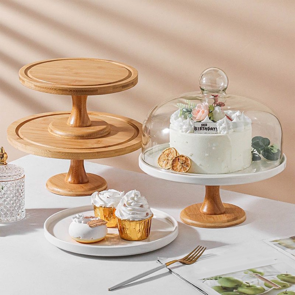 Giá Đỡ Bánh Kem / Salad / Trái Cây / Đĩa Đựng Bánh Vòm Đa Năng