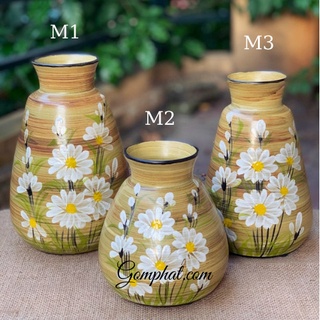 [MẪU MỚI] Lọ hoa gốm mộc- Gốm sứ Bát Tràng