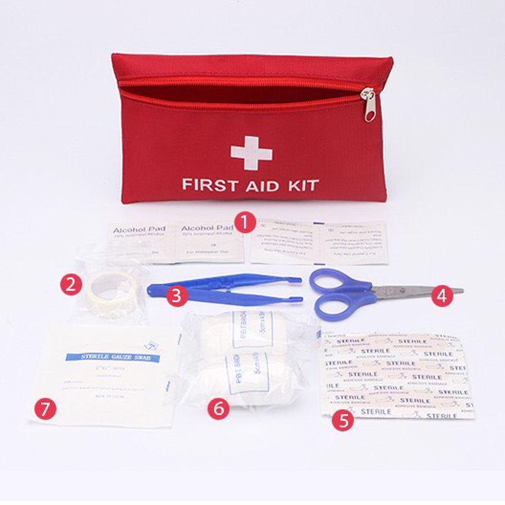 Túi Y Tế Mini First Aid Kit Dụng Cụ Cá Nhân Sơ Cứu Khi Đi Du Lịch - Túi y tế dùng trong xe ô tô