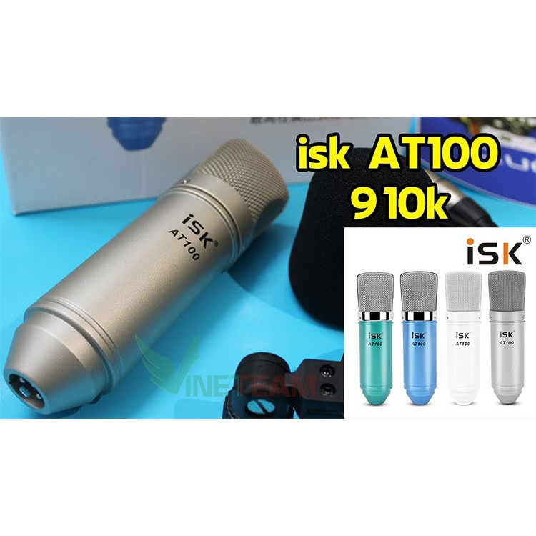 [Mã 154ELSALE2 giảm 7% đơn 300K] Mic Thu Âm máy tính ISK AT-100 ( Mic Hoa Vinh) Hàng chính hãng ISK -dc3399