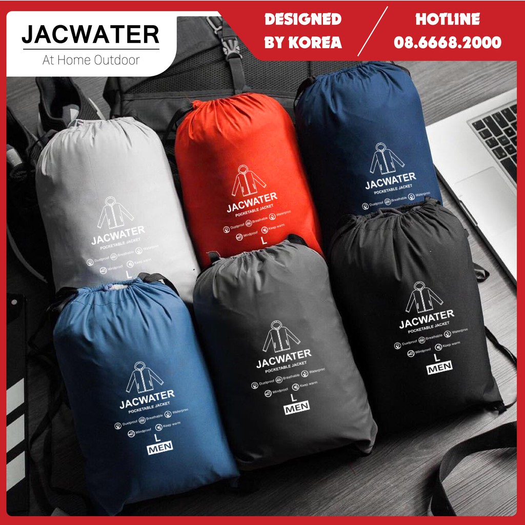 Áo gió lông cừu nam nữ nhẹ chống nước, khoác dù ấm thời trang Hàn Quốc Jacwater V480 | BigBuy360 - bigbuy360.vn