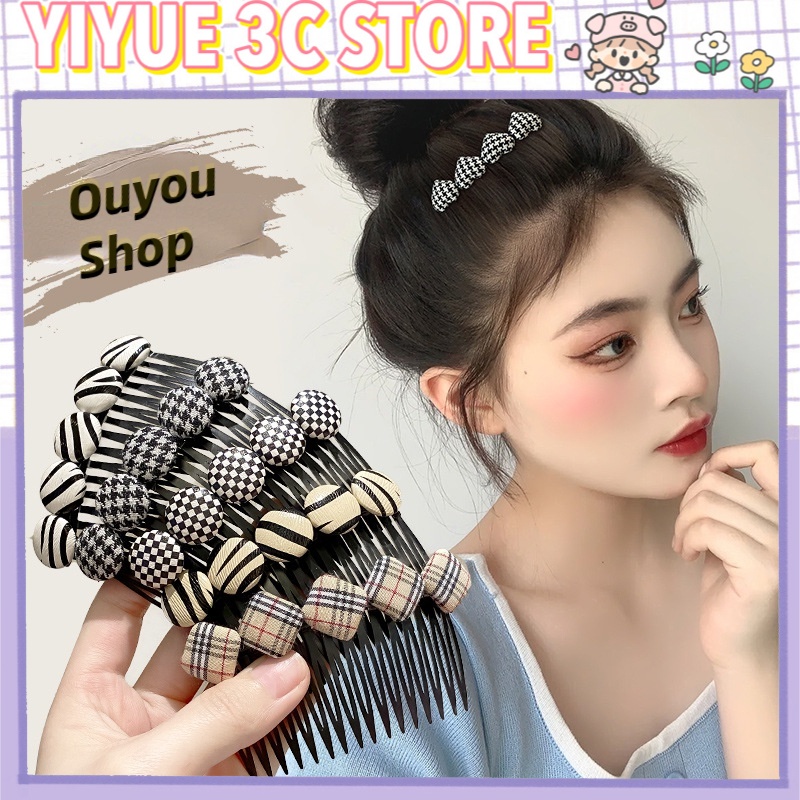 Lược Chải Tóc Mái Màu Đen/ Trắng Dùng Để Chải Tóc Bị Hư Tổn / Tóc Mái Hoàn Thiện