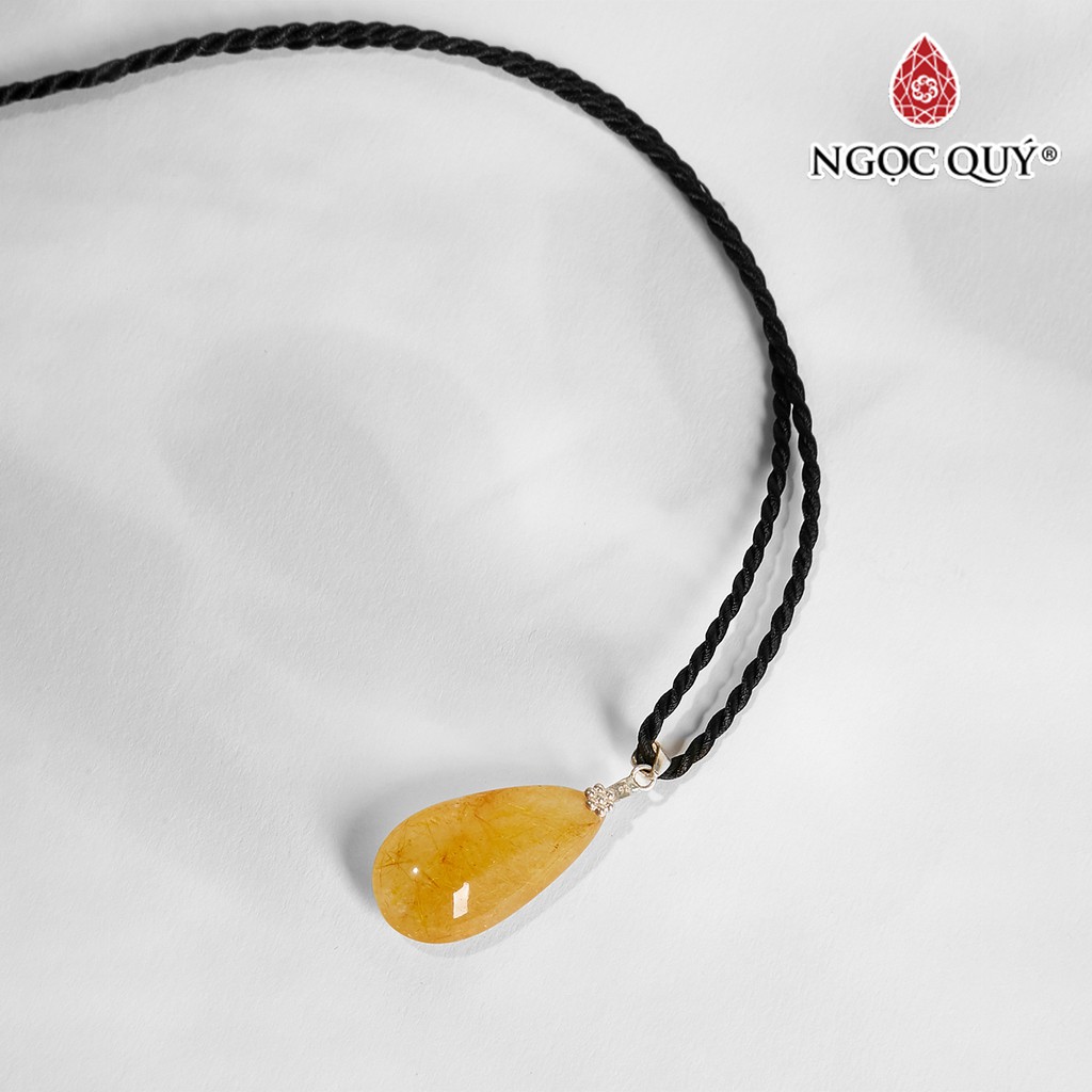 Mặt Dây Chuyền Giọt Nước TA Tóc Vàng - Ngọc Quý