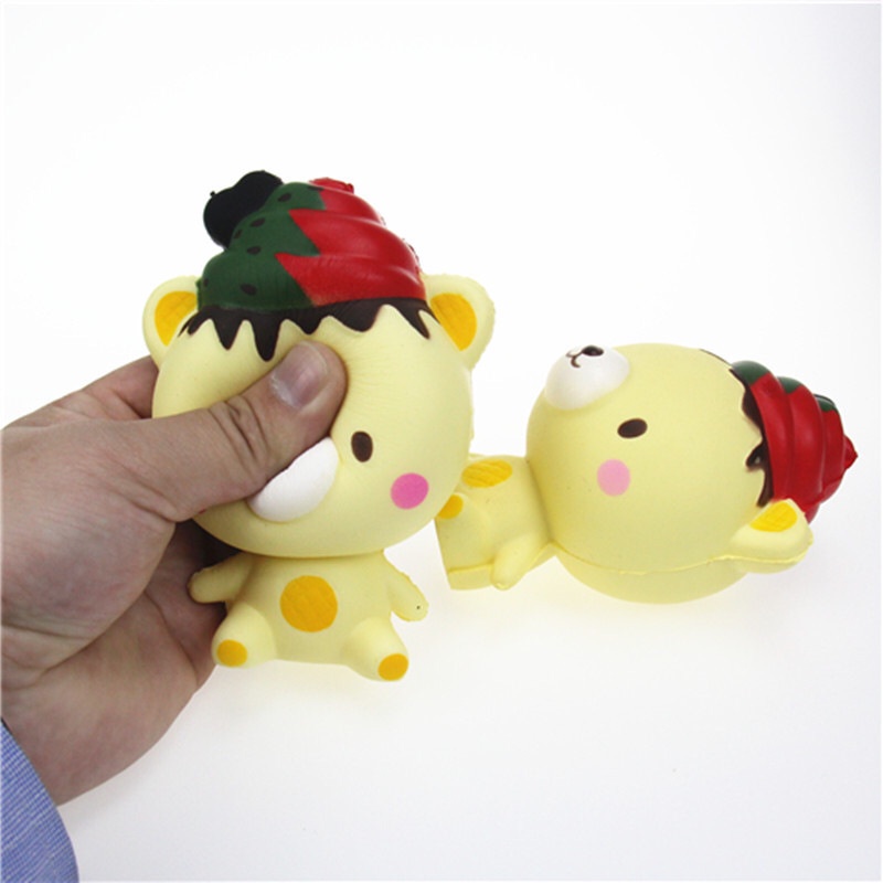 Đồ Chơi Squishy Gấu Rilakuma Dễ Thương 10cm Chậm Tăng Và Thơm Mềm