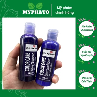 CẶP GỘI XẢ TÍM KHỬ VÀNG ELGON COLOR CARE SILVER MINI 120MLX2 (CHIẾT TỪ CHAI CHÍNH HÃNG)