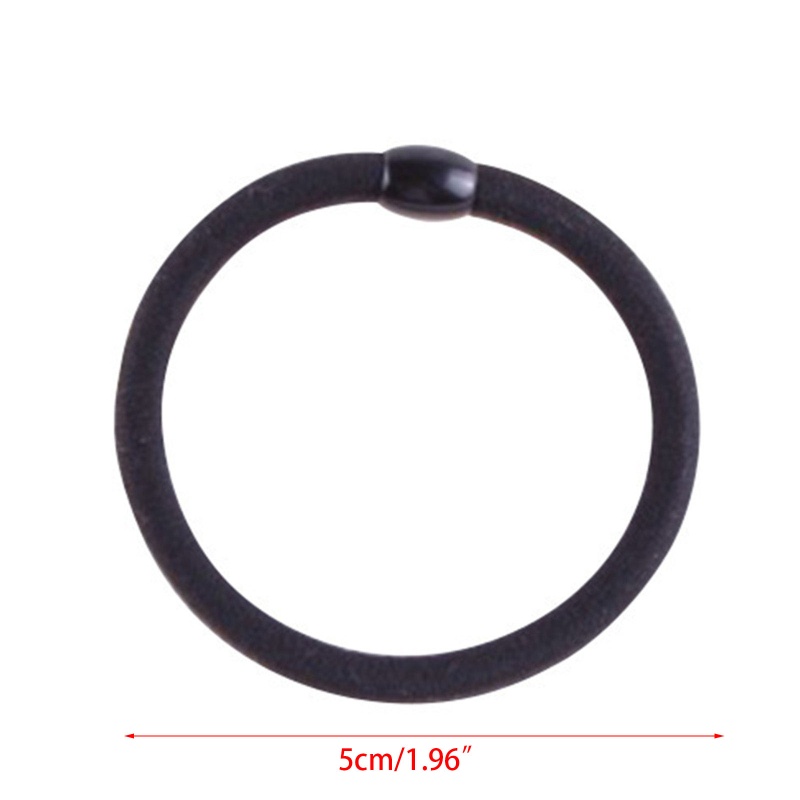 Set 50 Dây Cột Tóc Co Giãn Nhiều Màu Sắc Thời Trang Dành Cho Nữ