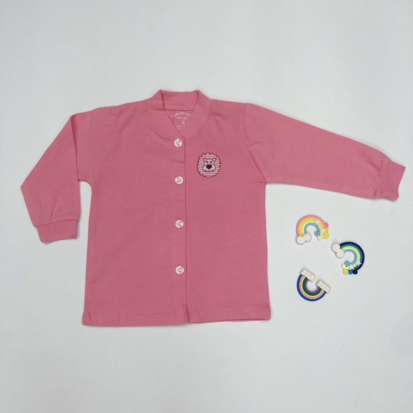 Áo Sơ Sinh Dài Tay Khuy Thẳng, 100% Cotton, Chất Cotton Dày, Thương Hiệu Thái Hà Thịnh, Có 5 Màu