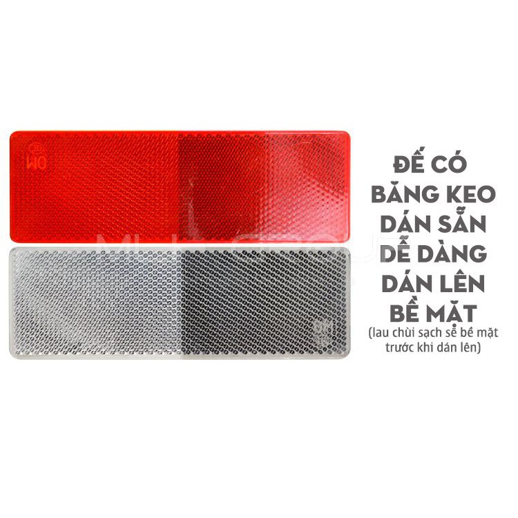Combo 4 Miếng Dán Phản Quang Cảnh Báo Ban Đêm Dán Xe Cho Xe Hơi/ Xe Tải/ Xe Máy MLH