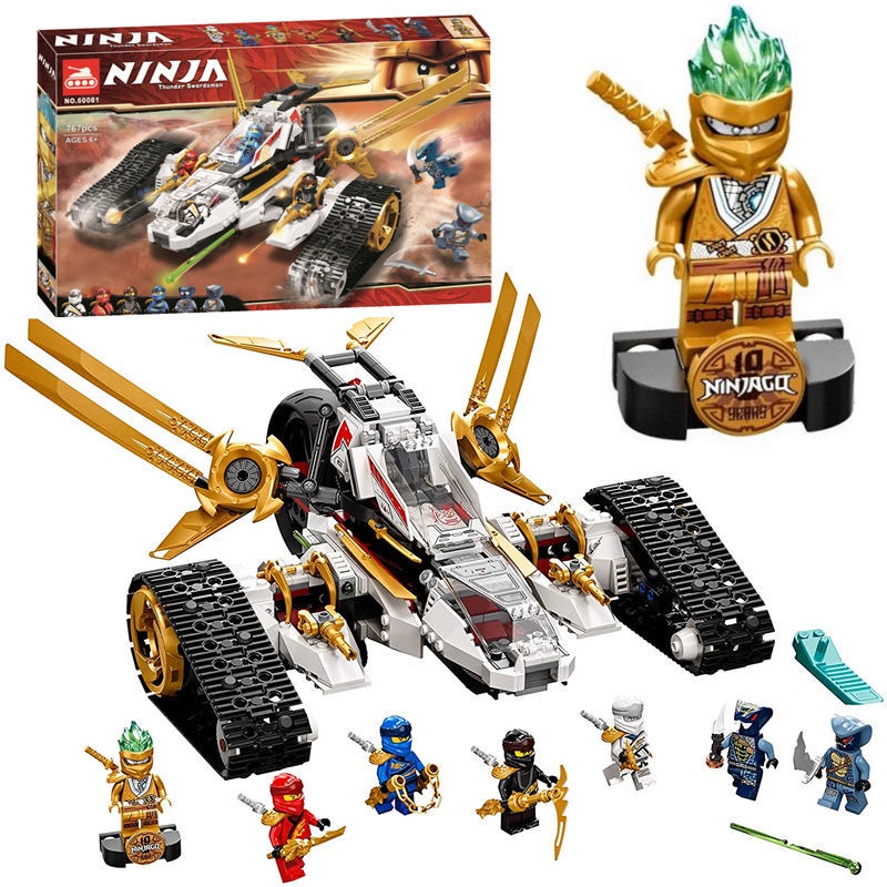 Đồ chơi Lắp ráp Mô hình Ninjago 2021 Ultra Sonic Raider 60081 compatible with 71739