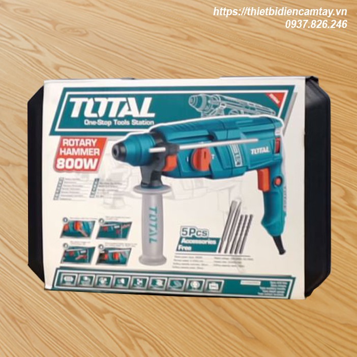 Máy khoan đục  Total TH308266 800W 26mm