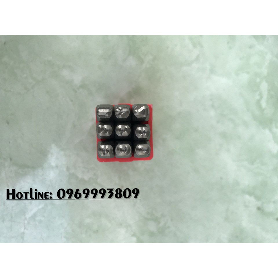 Bộ đóng số các loại 3mm 4mm 5mm 6mm 8mm