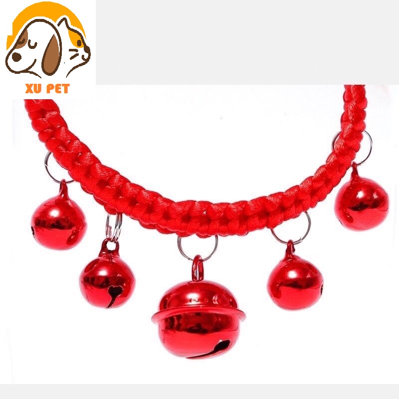 Vòng Cổ Cho Chó Mèo Chuông Lục Lạc Dễ Thương